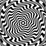 Illusion of  whirl movement. Abstract op art illustration. 