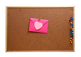 Heart shaped paper notes with envelope 