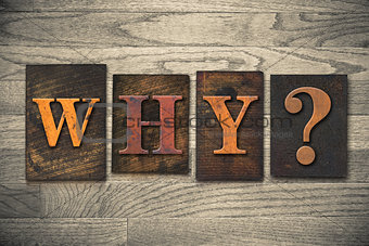 Why Wooden Letterpress Concept