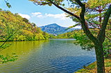 Lake view in Kyoto region, Japan