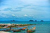 Boats on the shore of Thailand