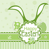 Template Easter greeting card, vector 