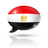 Egyptian flag speech bubble