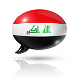 Iraqi flag speech bubble