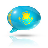 Kazakhstan flag speech bubble