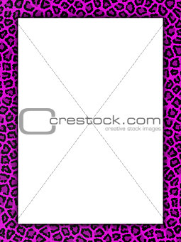 Pink cheetah print border
