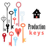 background of different keys