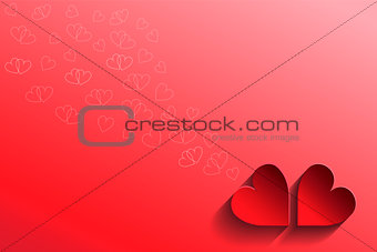  Abstract love card - Vector illustration
