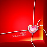 Valentines day background with parcel.