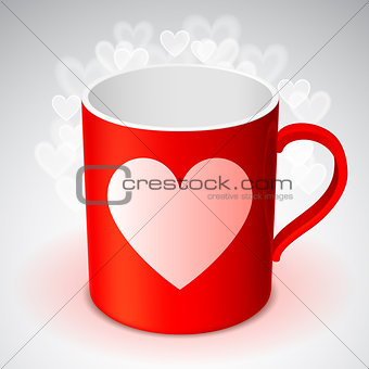Cup with Heart Symbol