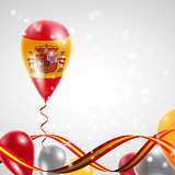 Flag of Spain on balloon
