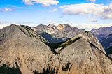 Scenic view of Rocky mountains range in Alberta, Canada