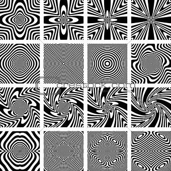 Abstract patterns. Design elements set. 