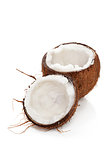 Tropical background. Coconut isolated.