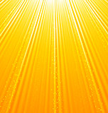 Abstract orange background with sun light rays