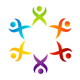 Teamwork support logo or design element