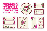 Wedding floral template collection