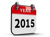 Icon calendar 2015 year isometry