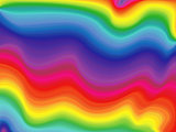 Abstract wavy rainbow