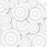 Abstract grey 3d circles background
