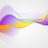 Bright abstract wavy vector background