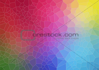 Colorful abstract background with voronoi shapes