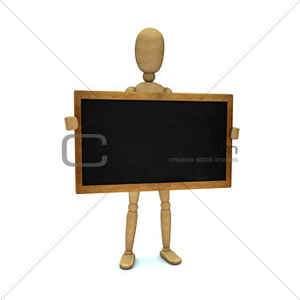 Dummy with blackboard