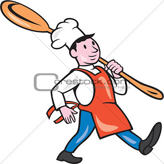 Chef Cook Marching Spoon Cartoon