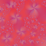 Violet and Pink Abstract Flowers
