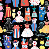 pattern of fashionable dresses