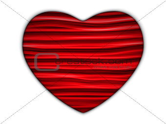 Hidden White Heart on Geometric Red Background