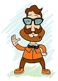Hipster character