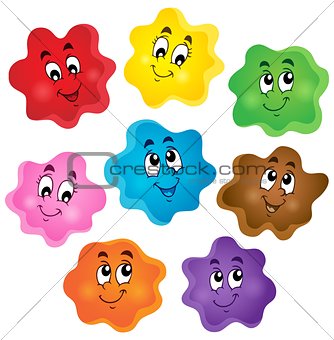 Cartoon color shapes collection