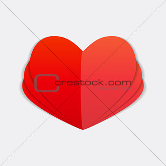 Happy Valentines Day Card. Vector Illustration