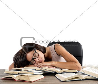 Sleep over books