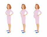 Pregnant girl stages 