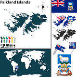 Map of Falkland Islands