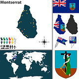 Map of Montserrat