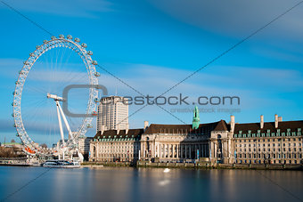 City of London with London Eye