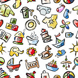 Baby seamless pattern for your design