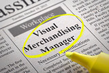 Visual Merchandising Manager Jobs in Newspaper.