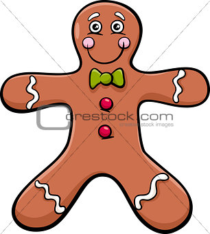 gingerbread man cartoon illustration