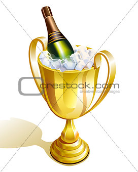 cup with champagne
