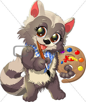 raccoon artist