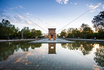 The Temple of Debod in Madrid