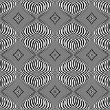 Design seamless monochrome whirl lines background
