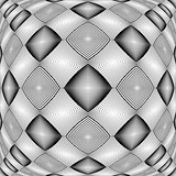 Design warped monochrome diamond pattern