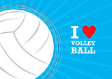 Vector volleyball themed background