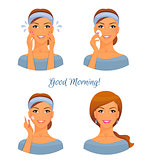 Morning treatments for skin