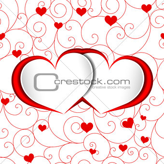 St Valentine Heart Shape Background